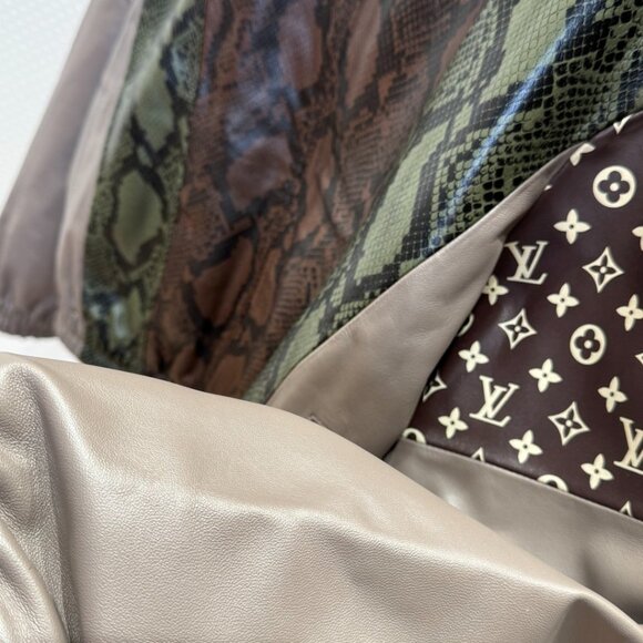 Louis Vuitton Python-Mix Leather Tracksuit Top – Mid-Brown - Picture 6 of 10